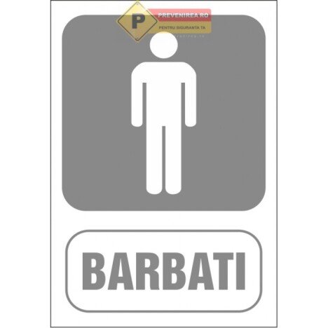 Semne pentru wc barbati